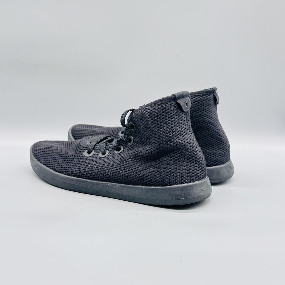 Allbirds Shoes Mens 9 Black Mesh Tree Toppers High Top Casual Sneakers Comfort - Picture 4 of 10